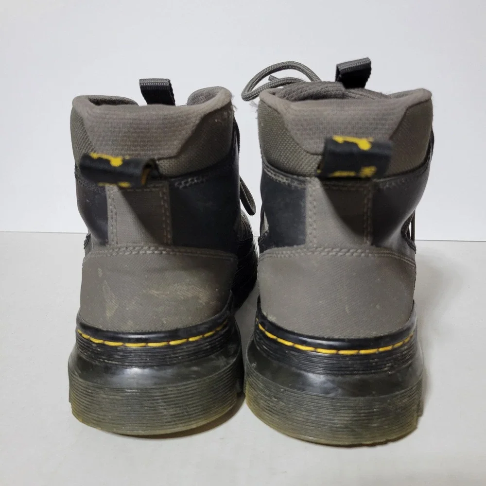 Dr.‎ Doc Martens Buwick Grey Black Utility Boots Unisex Mens 8 Womens 9